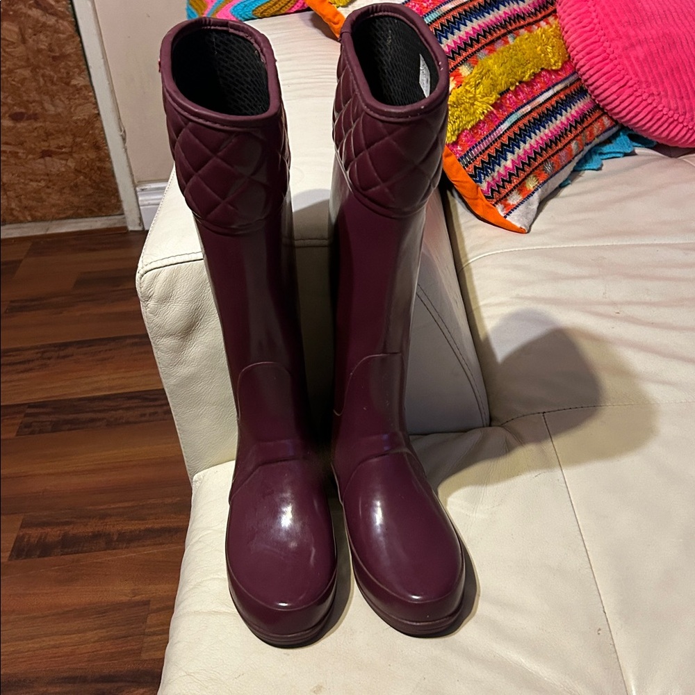 Hunter Women's Winter Rain Boots - Purple